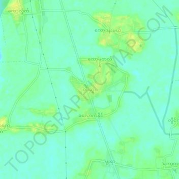 Mapa topográfico War Su, altitud, relieve