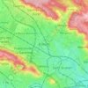 Mapa topográfico Ermont, altitud, relieve
