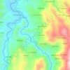 Mapa topográfico Porrión, altitud, relieve