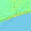 Mapa topográfico Puri, altitud, relieve