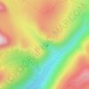 Mapa topográfico Grey Mare's Tail, altitud, relieve