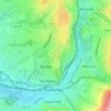 Mapa topográfico Arlies, altitud, relieve