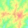 Mapa topográfico Red House, altitud, relieve