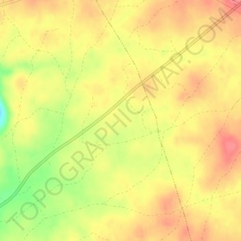 Mapa topográfico El Mojón, altitud, relieve