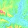 Mapa topográfico Alegera, altitud, relieve