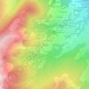 Mapa topográfico Frébouge, altitud, relieve