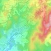 Mapa topográfico Viellecour, altitud, relieve
