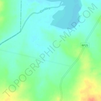 Mapa topográfico San Felipe, altitud, relieve