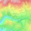 Mapa topográfico Via, altitud, relieve