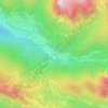 Mapa topográfico Pescul, altitud, relieve