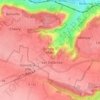 Mapa topográfico Gometz-le-Châtel, altitud, relieve