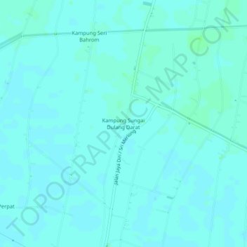 Mapa topográfico Kampung Sungai Dulang Darat, altitud, relieve