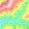 Mapa topográfico Ghasi, altitud, relieve