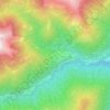Mapa topográfico Progno, altitud, relieve