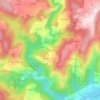 Mapa topográfico Les Riailles, altitud, relieve