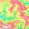 Mapa topográfico Bacup, altitud, relieve