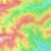 Mapa topográfico La Batie, altitud, relieve