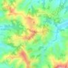 Mapa topográfico Settefonti, altitud, relieve