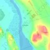 Mapa topográfico Glencaple, altitud, relieve