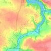 Mapa topográfico Penty Croaz-Hent, altitud, relieve
