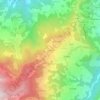 Mapa topográfico La Verna, altitud, relieve