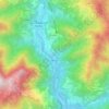 Mapa topográfico Pregalleno, altitud, relieve
