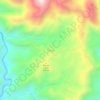 Mapa topográfico Tiblac, altitud, relieve