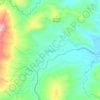Mapa topográfico Sukajaya, altitud, relieve