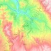 Mapa topográfico Ayacucho, altitud, relieve