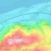 Mapa topográfico Upper Gronant, altitud, relieve