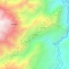 Mapa topográfico La Peñita, altitud, relieve