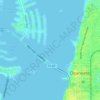 Mapa topográfico Clearwater Harbor, altitud, relieve
