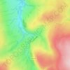 Mapa topográfico Sinderhope, altitud, relieve