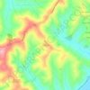 Mapa topográfico Roncitelli, altitud, relieve