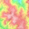 Mapa topográfico Iontapede, altitud, relieve