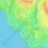 Mapa topográfico Davis Island, altitud, relieve