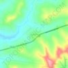 Mapa topográfico Água Boa, altitud, relieve