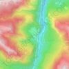 Mapa topográfico Goust, altitud, relieve