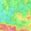 Mapa topográfico Le Mont, altitud, relieve