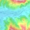 Mapa topográfico La Gravette, altitud, relieve