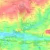 Mapa topográfico Kerfourchec, altitud, relieve