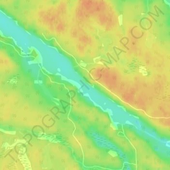 Mapa topográfico Trout Lake, altitud, relieve