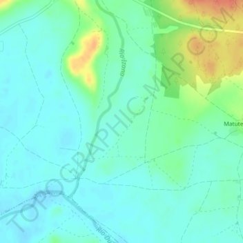 Mapa topográfico Matamala, altitud, relieve