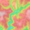 Mapa topográfico Siedlung, altitud, relieve