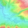 Mapa topográfico Pont-de-l'Arn, altitud, relieve