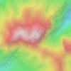 Mapa topográfico Mount Kitanglad, altitud, relieve