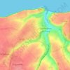 Mapa topográfico Etennemare, altitud, relieve