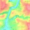 Mapa topográfico la pallière, altitud, relieve