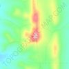 Mapa topográfico Mount Lock, altitud, relieve