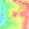 Mapa topográfico Cerro Bermejo, altitud, relieve